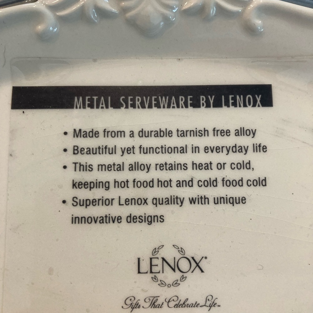 Set of 3 Metal Serveware by Lennox with Rooster Design - Picture 7 of 7
